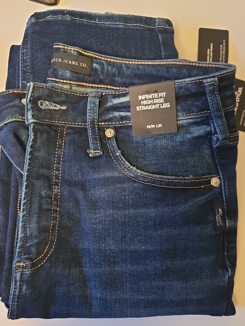 Silver Jeans Dark Blue Straight Leg Women’s Jeans